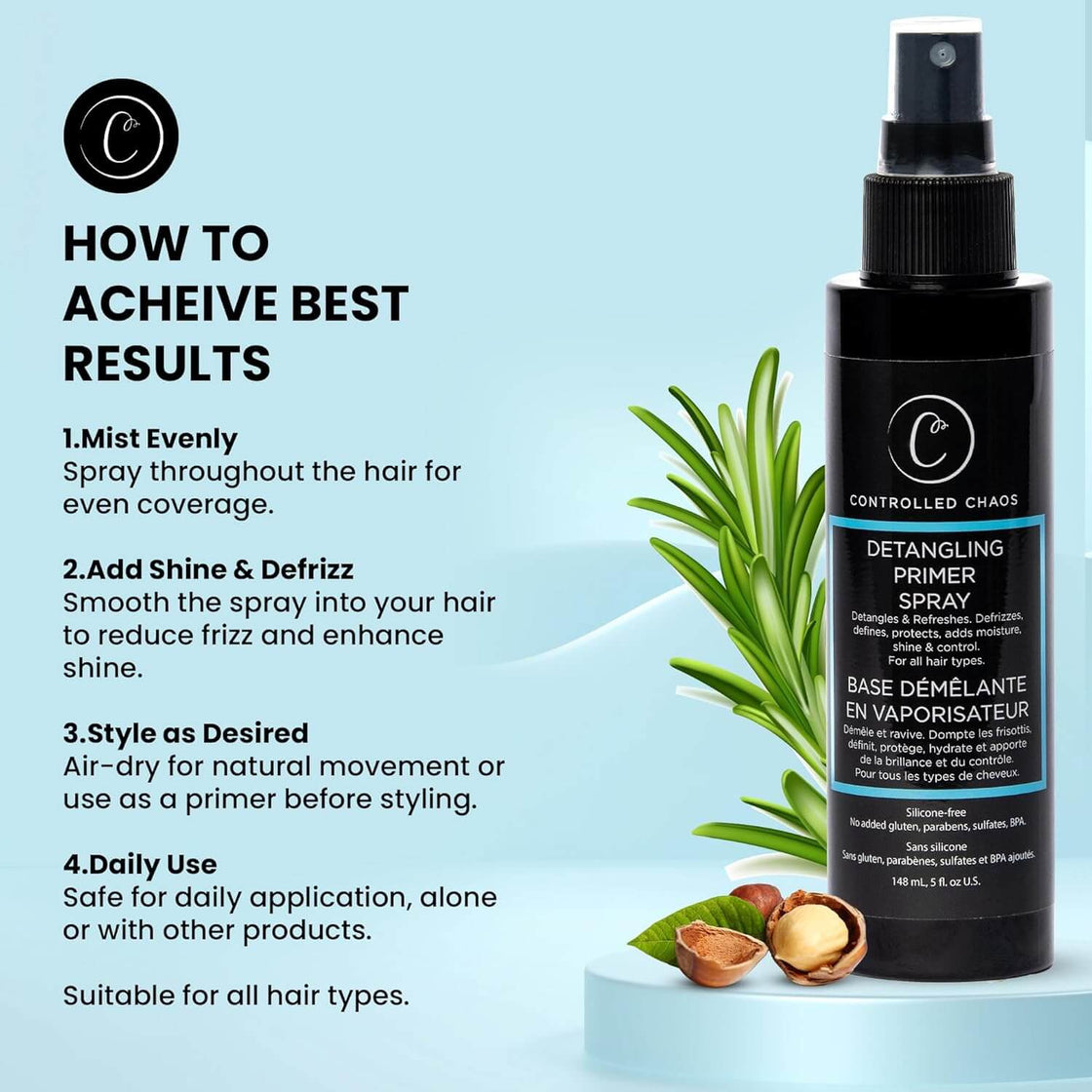 Detangling Primer Spray 5oz