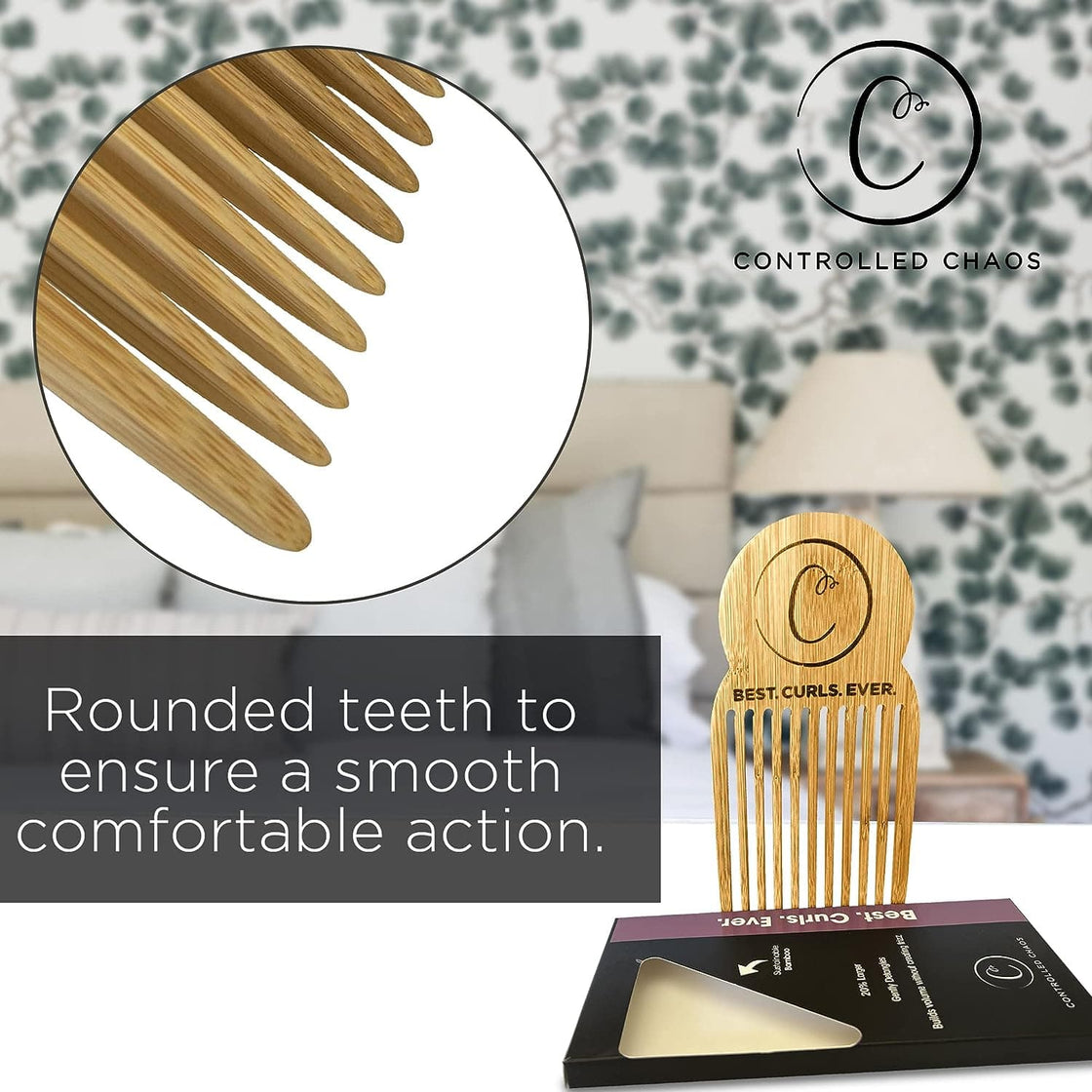 Anti-Static Bamboo Hair Pick