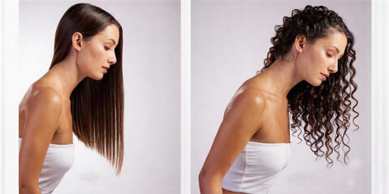 what product helps make straight hair curly