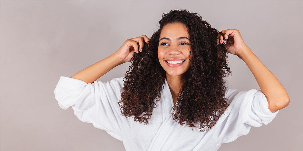 curly hair night routine