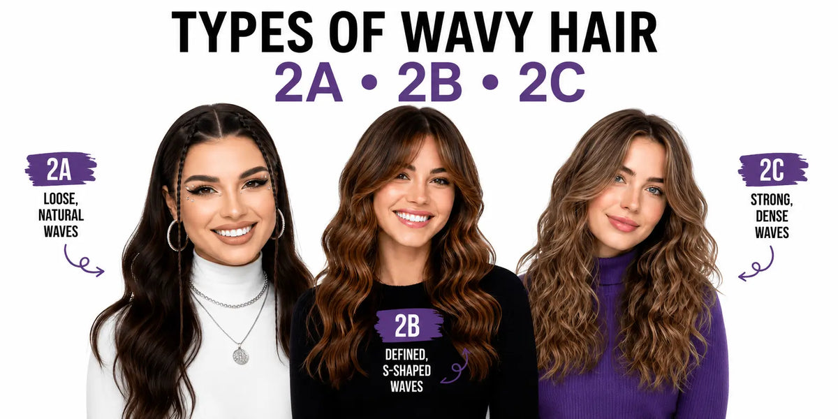 All Types of Wavy Hair Explained: 2A, 2B and 2C with Care Tips