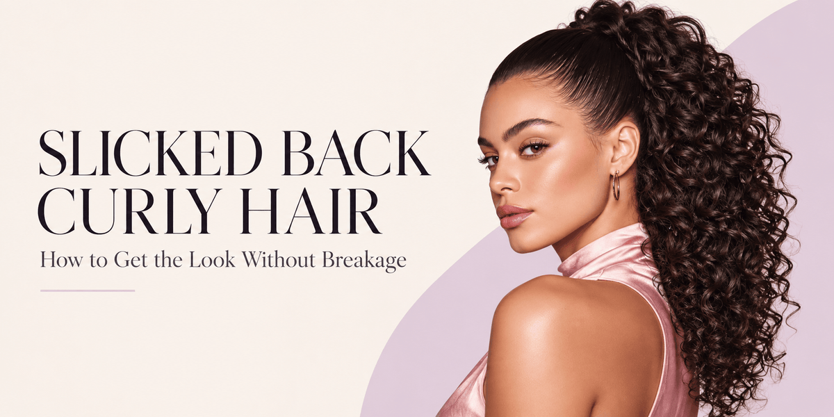 Slicked Back Curly Hair: How to Get the Look Without Breakage