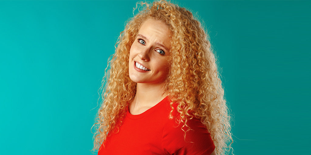 blond curly hair products