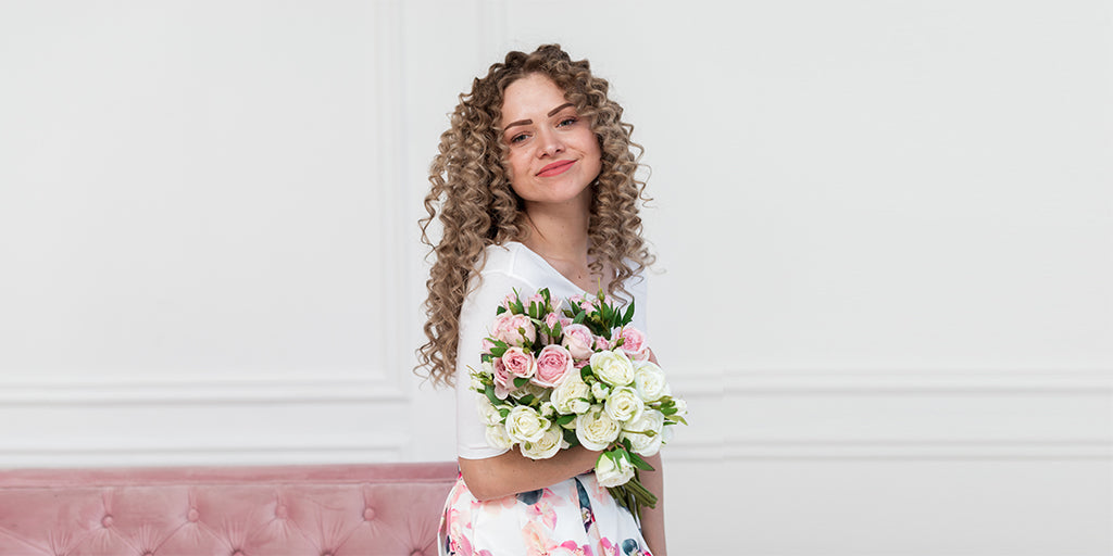 Wedding day curly hair products
