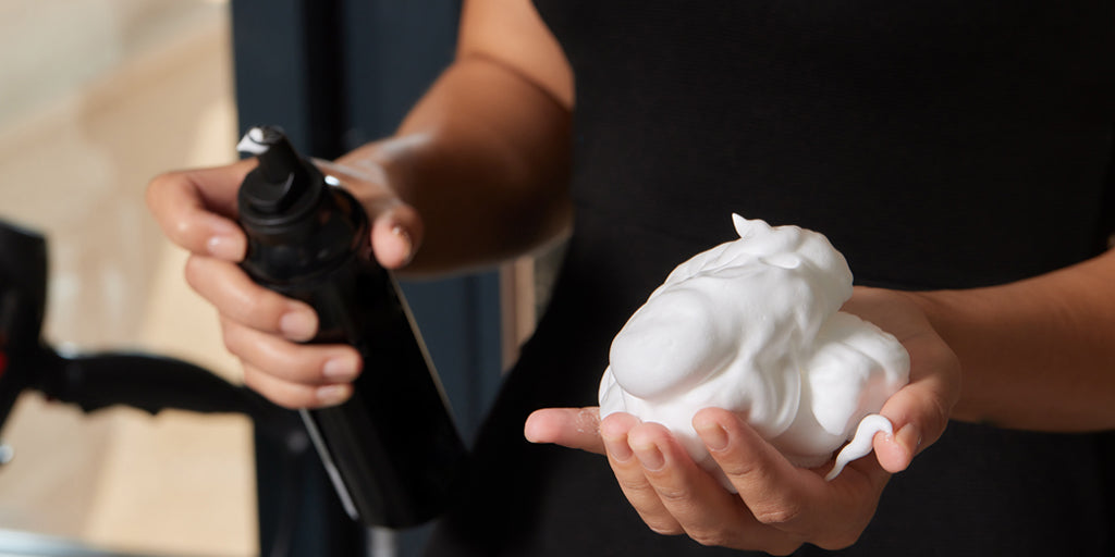 using mousse to curl hair