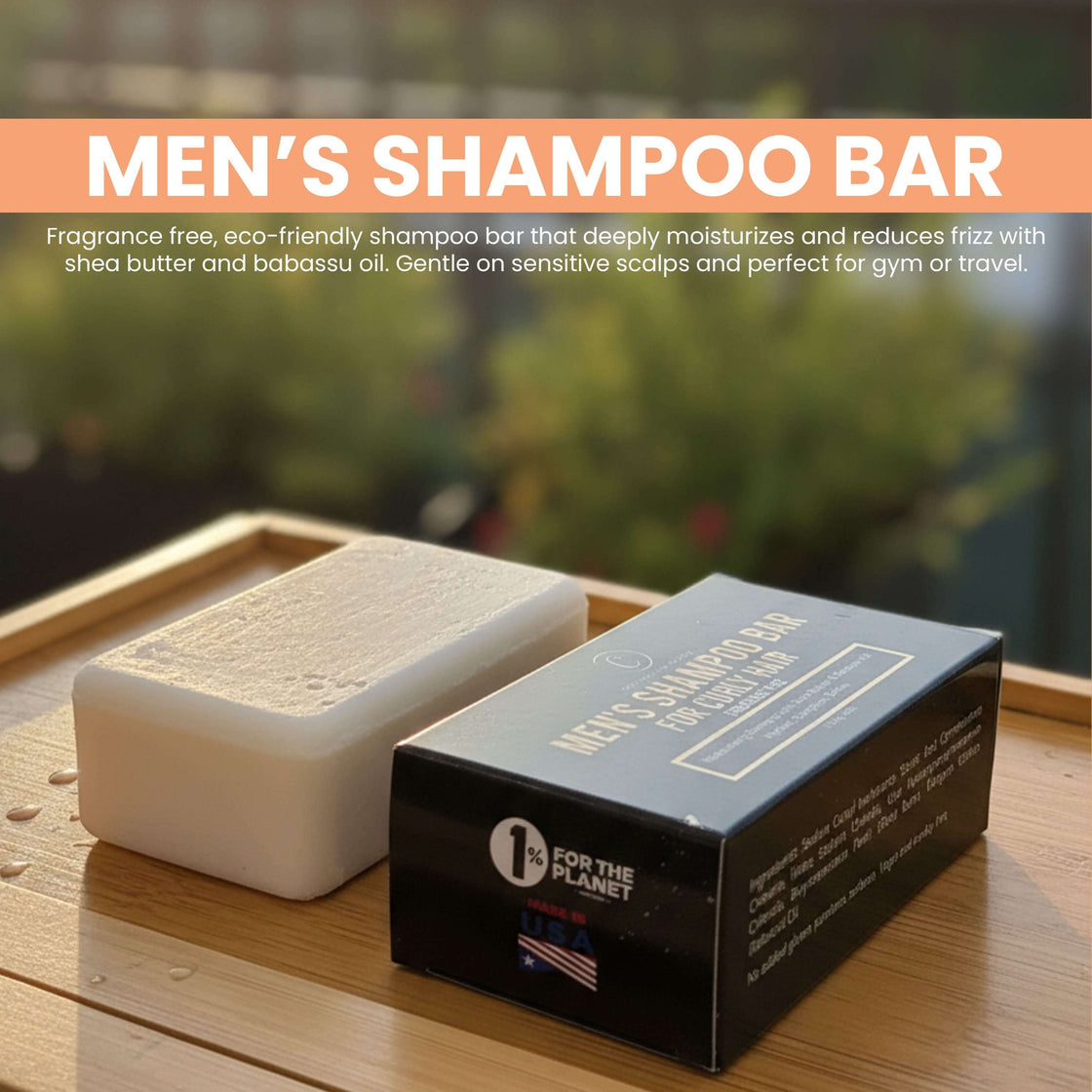 Fragrance-Free Shampoo Bar for Curly Hair, For Men but Loved By All