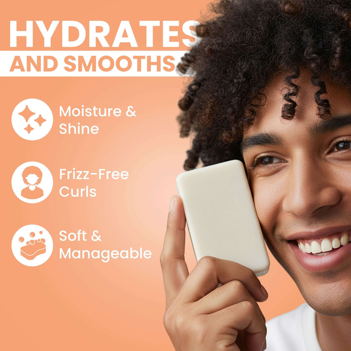 Fragrance-Free Shampoo Bar for Curly Hair, For Men but Loved By All