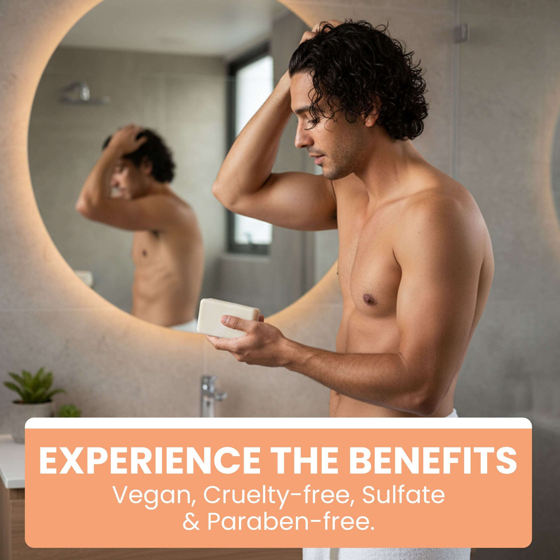Fragrance-Free Shampoo Bar for Curly Hair, For Men but Loved By All