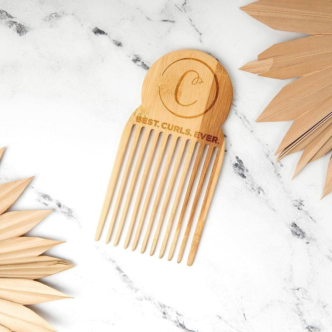 Anti-Static Bamboo Hair Pick - Detangler & Styling Comb